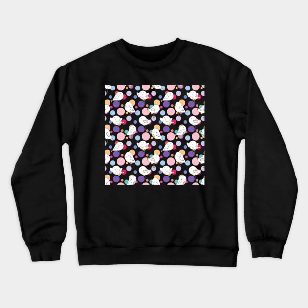 everybirdy golder birds pattern everybi Crewneck Sweatshirt by SetorMJ